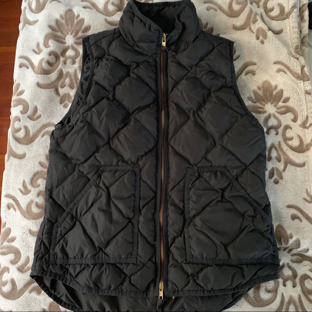 J. Crew Puffer Diamond Vest with Down Filling